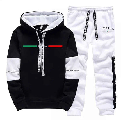 Men's Casual Print Tracksuit Hoodie 2026