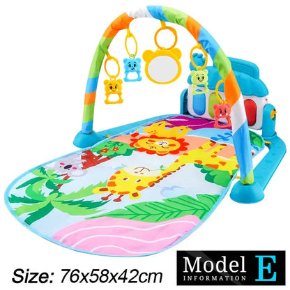 Baby Fitness Play Gym with Music & Piano Mat