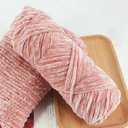 95g Chenille Soft Velvet Yarn Blended Knitting Wool Crochet Handmade Scarf Coat Baby Blanket And Hat