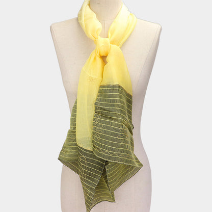 Embroidery Border Scarf