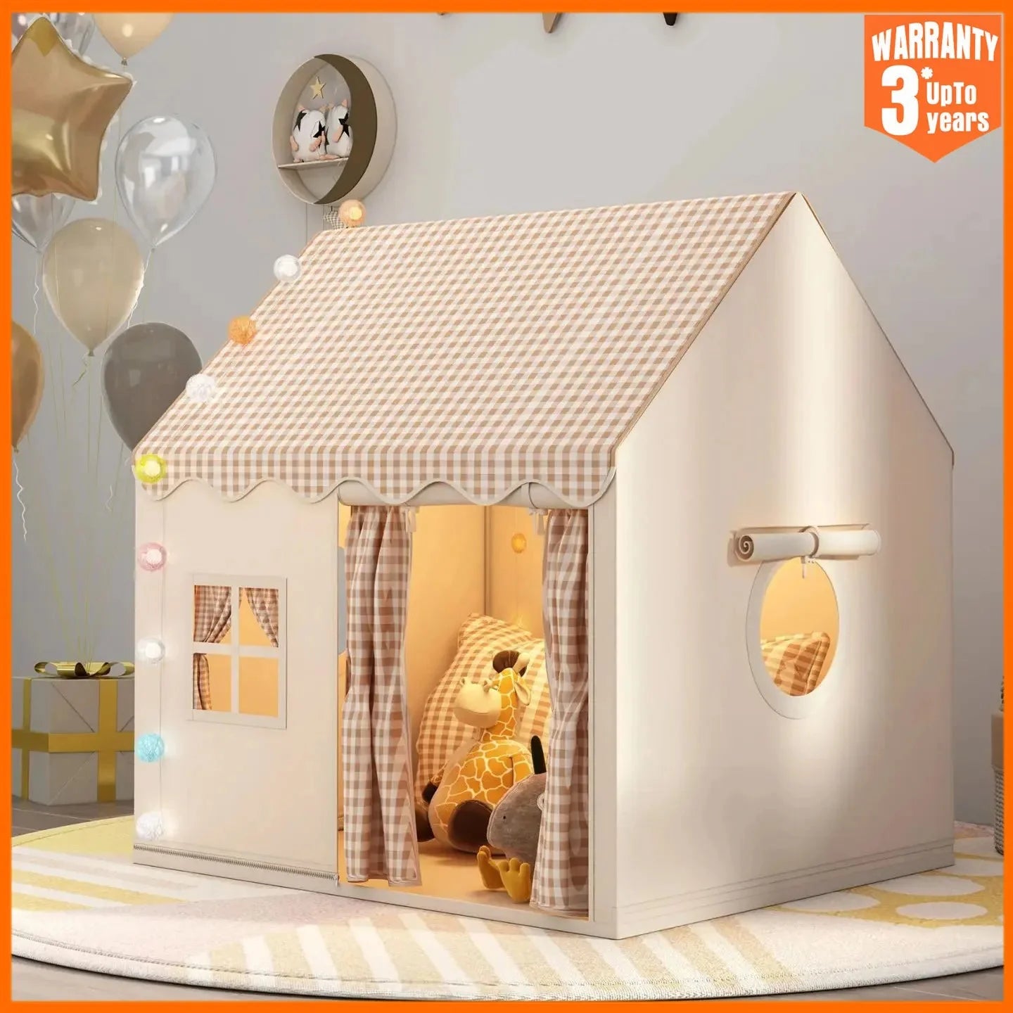 Kids Princess Castle Play Tent Indoor Folding House