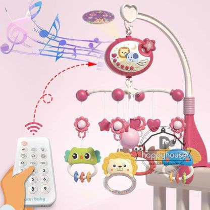 Musical Baby Crib Mobile - Lights, Music & Projection | Remote Control Crib Toy for Newborns