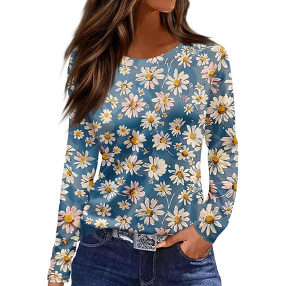 Vintage Floral Mesh Blouse – 9 Styles, S–XXXL