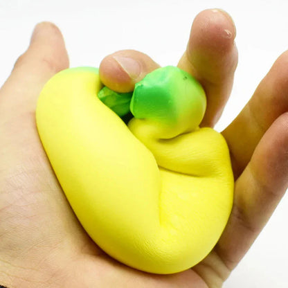 Anti-Stress Squishy Banana Toy – Jumbo Slow Rising Fruit Squeeze