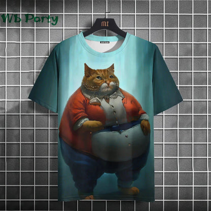 Cat Print shirts - Y2K Graphic T-Shirt
