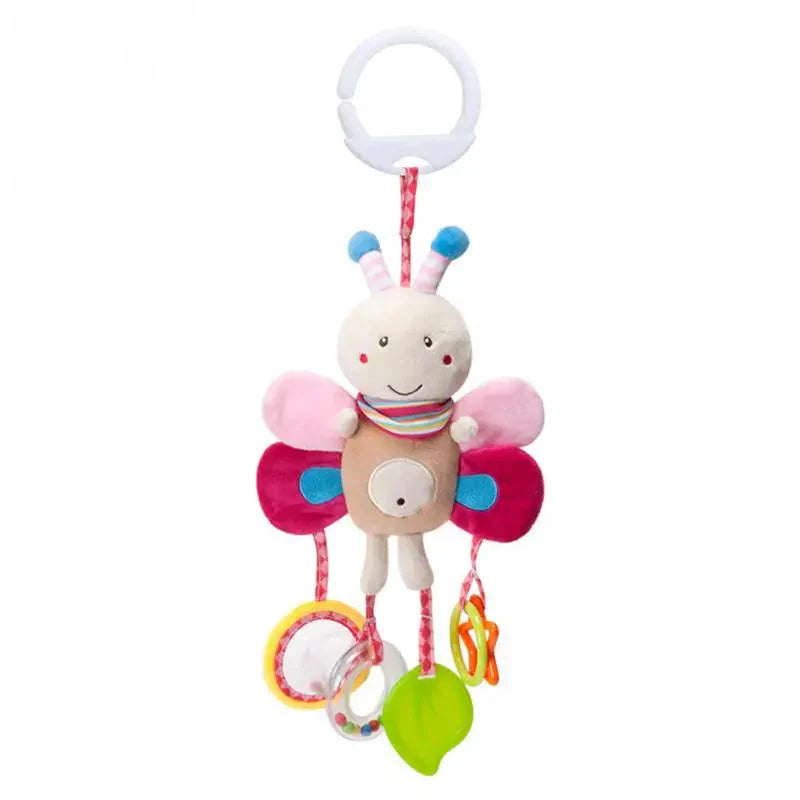 Newborn Baby Plush Stroller Toys Hanging Rattle