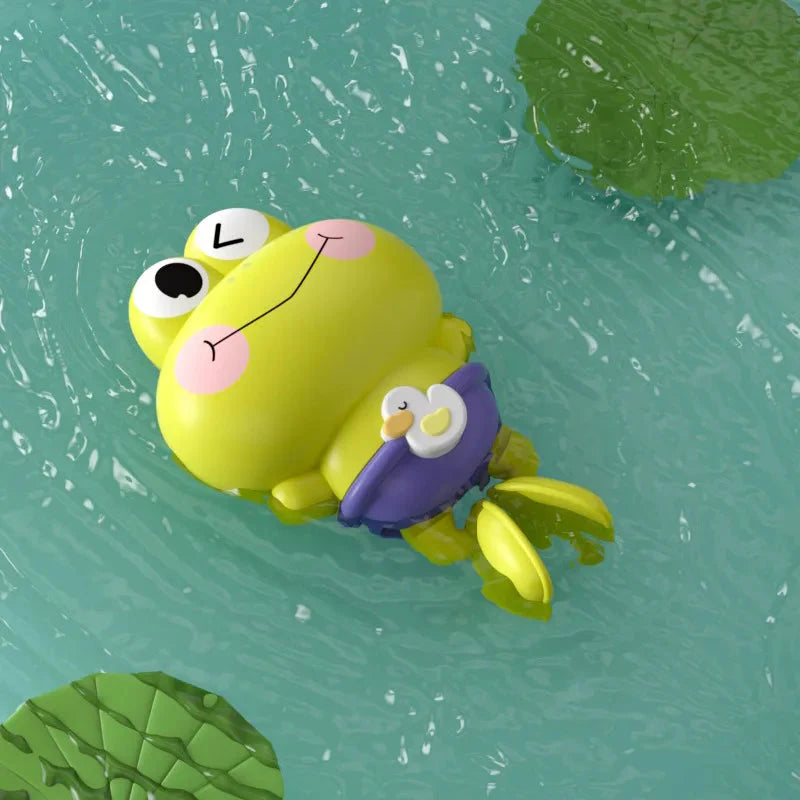 Children's Bath Toys - Clockwork Floating & Swimming Frogs | Fun & Safe for Kids