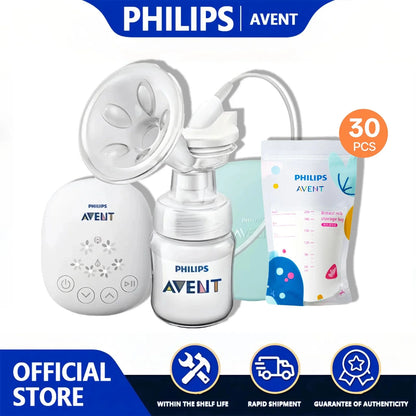 PHILIPS AVENT Portable Single Electric Breast Pump with Smart Massage & Petal Stimulation – Mimics Baby’s Natural Sucking