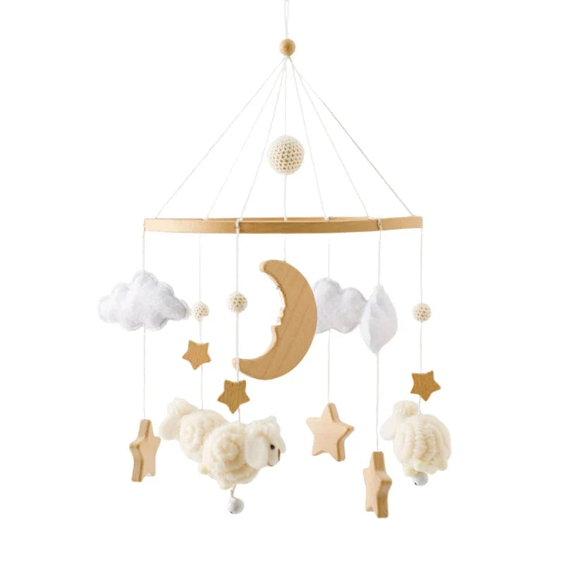Baby Wooden Bed Bell Bracket Mobile Holder