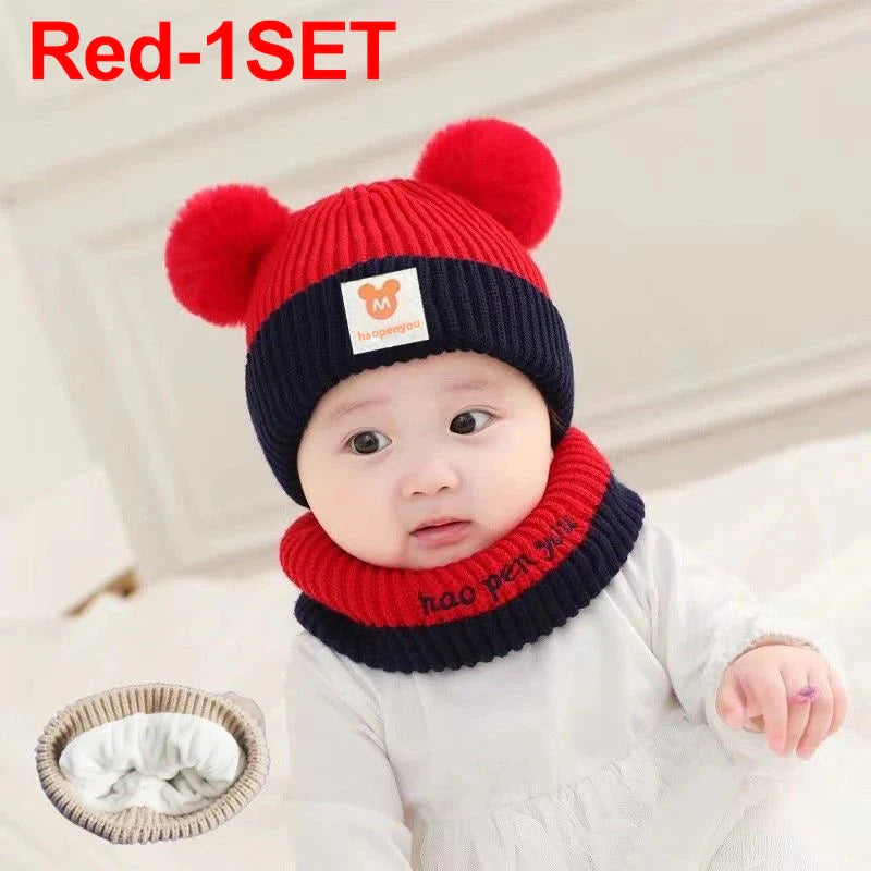 Cute Winter Kids Hats for Girls & Boys Soft Wool Fleece Ear Protection