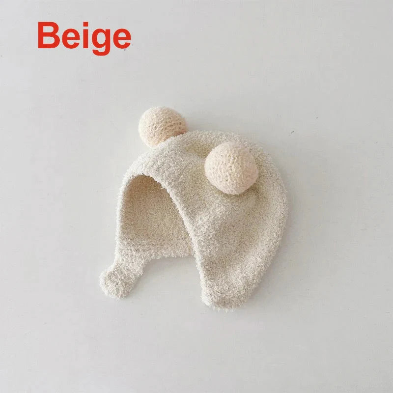 Cute Winter Kids Hats for Girls & Boys Soft Wool Fleece Ear Protection