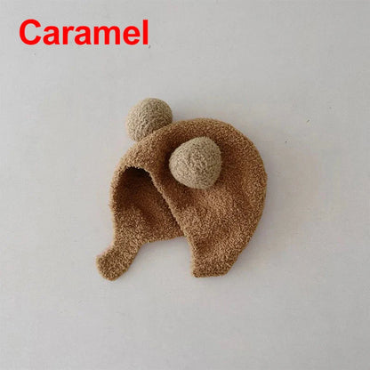 Cute Winter Kids Hats for Girls & Boys Soft Wool Fleece Ear Protection