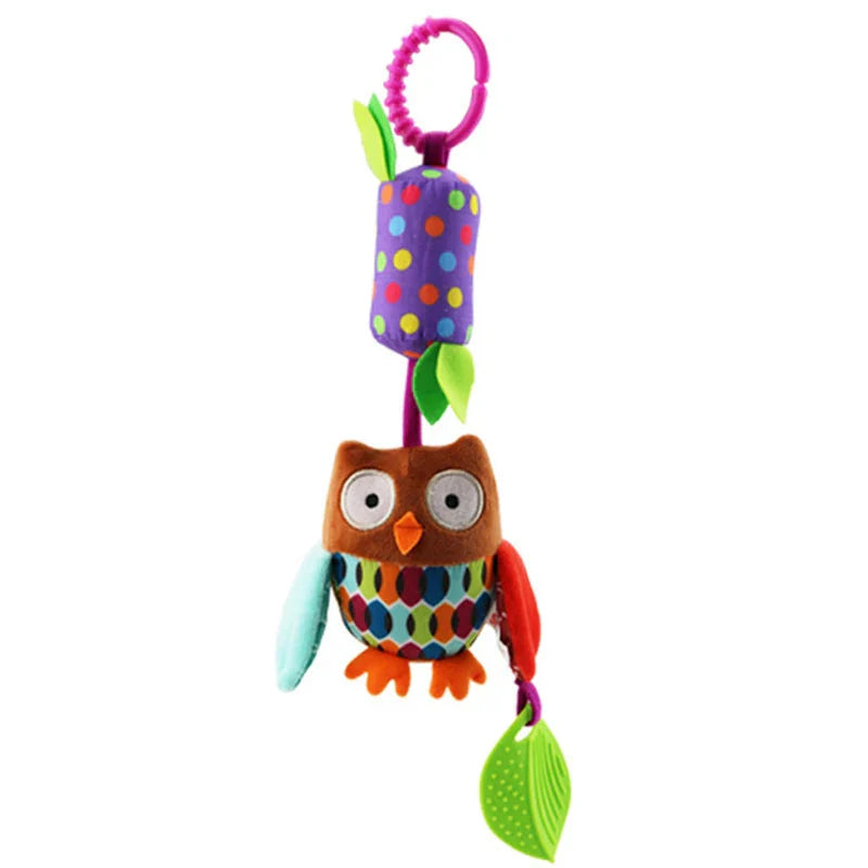 Newborn Baby Plush Stroller Toys Hanging Rattle