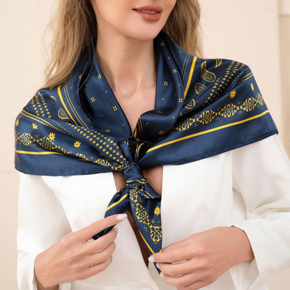 Classic Paisley Pattern Square Scarf Wrap