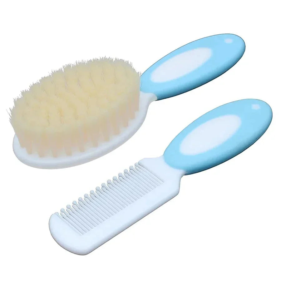 Baby Hair Brush Set – Soft Silicone Bristle Comb for Newborns