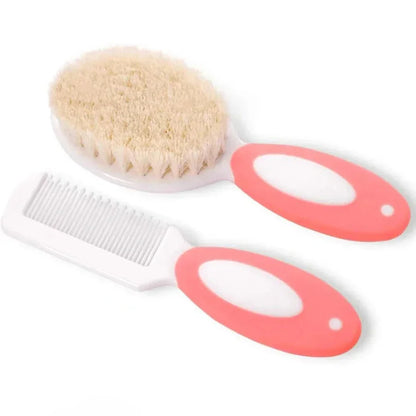 Baby Hair Brush Set – Soft Silicone Bristle Comb for Newborns