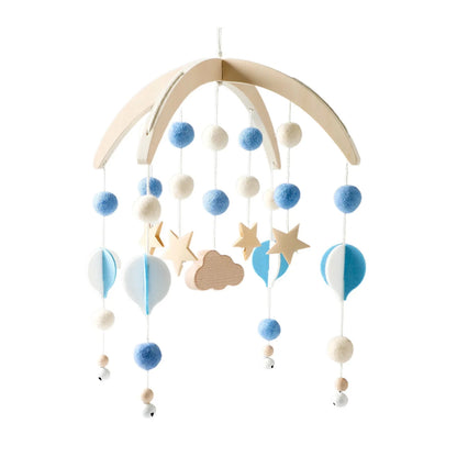 Wooden Baby Rattle Crib Mobile Holder for Newborns