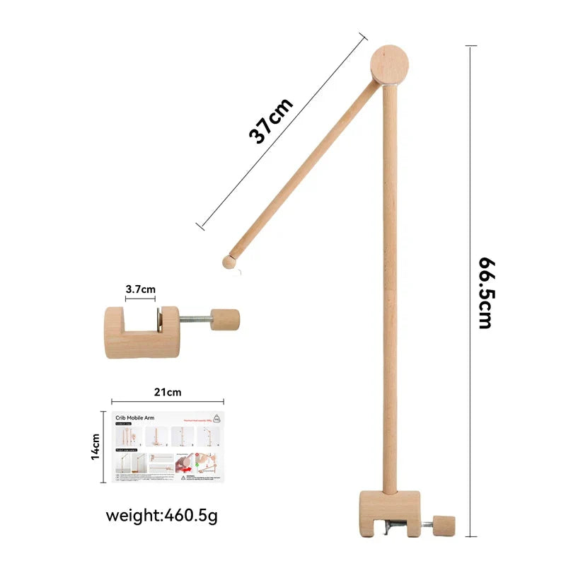Baby Wooden Bed Bell Bracket Mobile Holder