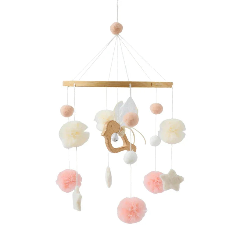 Baby Wooden Bed Bell Bracket Mobile Holder