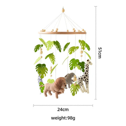 Baby Crib Mobile Rattle Toy Forest Animal Bed Bell