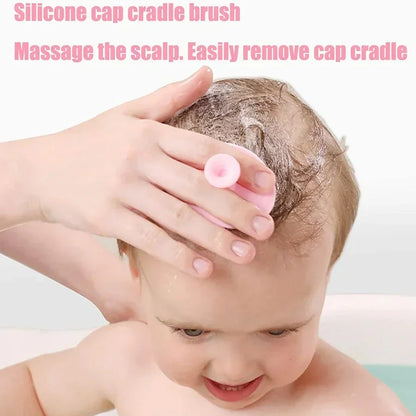 Baby Hair Brush Set – Soft Silicone Bristle Comb for Newborns