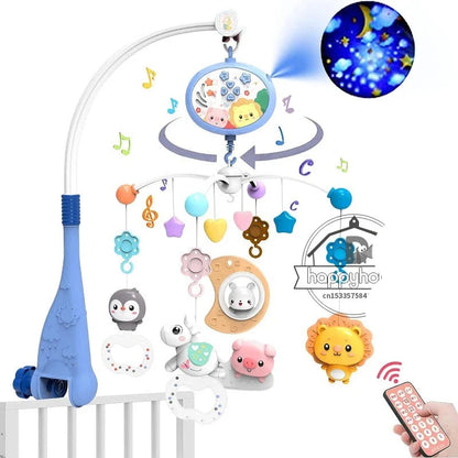 Musical Baby Crib Mobile - Lights, Music & Projection | Remote Control Crib Toy for Newborns