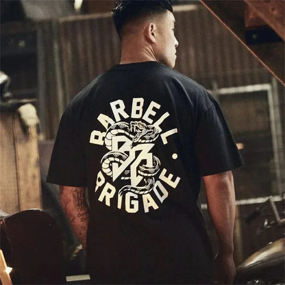 LiftMax Brigade: Oversized Unisex Gym Tee