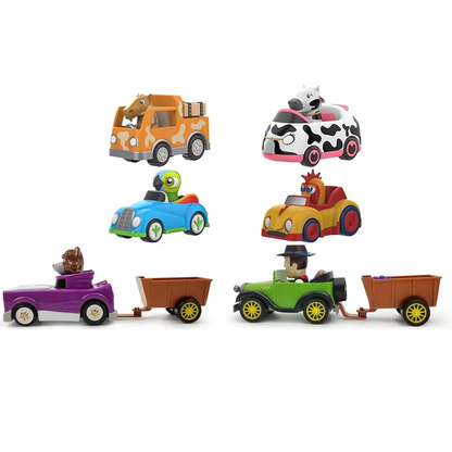 La Granja De Zenon Bartolito Pull Back Car Toy for Kids 1-3 Years