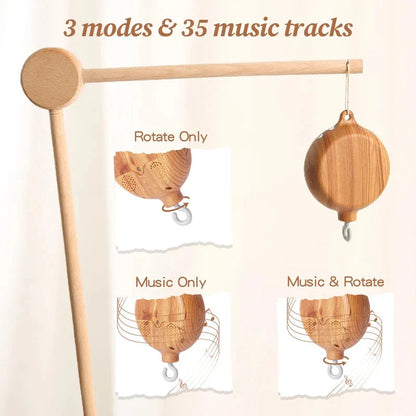 Revolving Music Box Baby Crib Soothing Toy