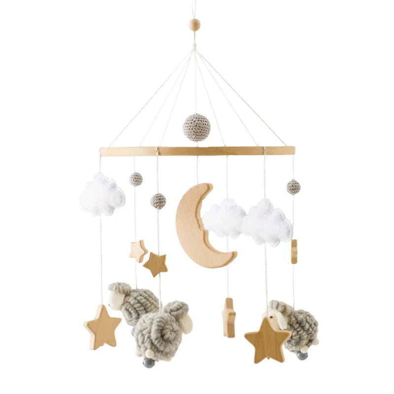 Baby Wooden Bed Bell Bracket Mobile Holder