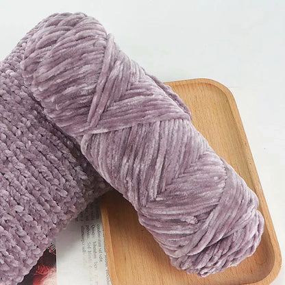 95g Chenille Soft Velvet Yarn Blended Knitting Wool Crochet Handmade Scarf Coat Baby Blanket And Hat