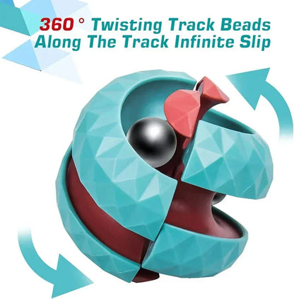 Decompression Orbit Ball Cube Fidget Toy – Anti-Stress Sensory Spinner Toy for Kids, Teens & Adults | Focus & Anxiety Relief Gift