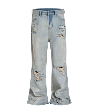 STONE DESTRUCTION FLARE DENIM