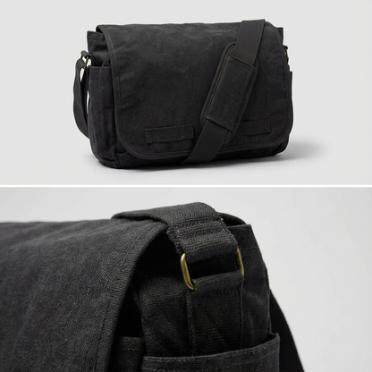 Men's Canvas Messenger Bag – Daily Commuter Carry