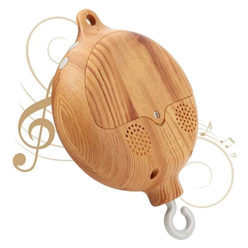 Wooden Baby Rattle Crib Mobile Holder for Newborns
