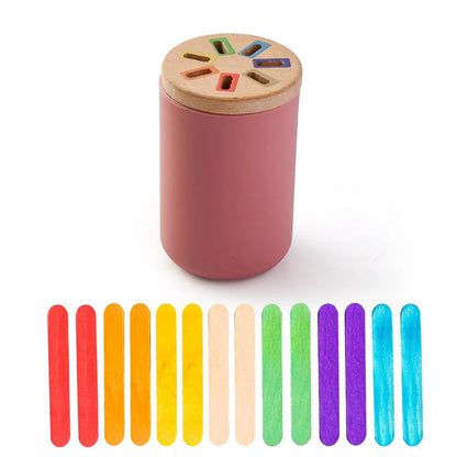 Montessori Silicone Color Matching Bucket Toy