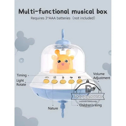 Musical Baby Crib Mobile - Lights, Music & Projection | Remote Control Crib Toy for Newborns