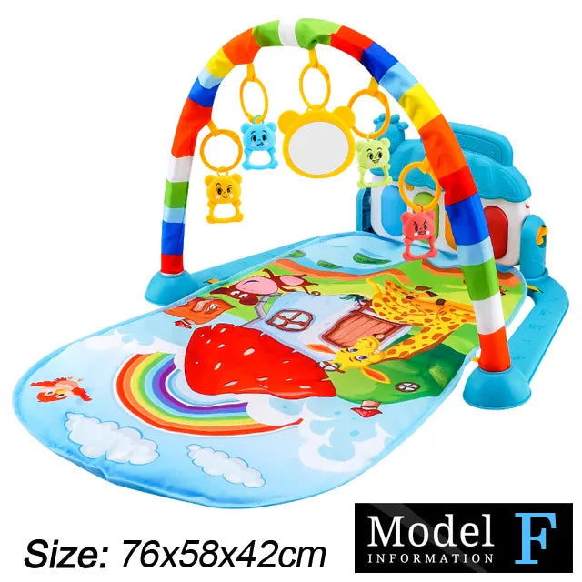 Baby Fitness Play Gym with Music & Piano Mat