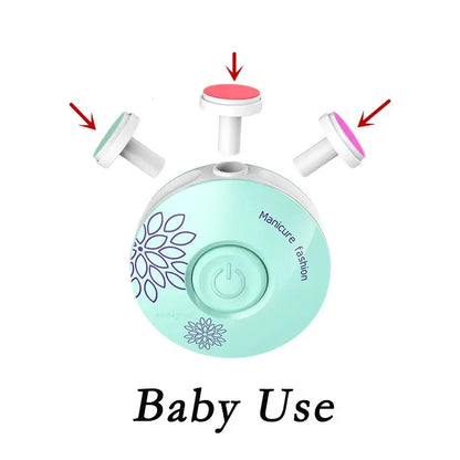 Baby Electric Nail Trimmer – Safe Nail Polisher & Manicure Set for Newborns