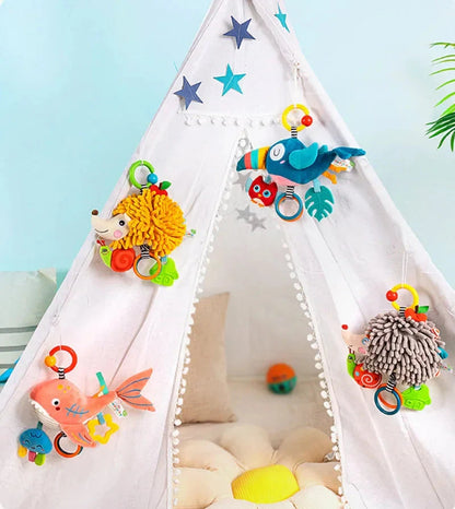 Soft Infant Crib Stroller Mobile Hanging Rattle Toy