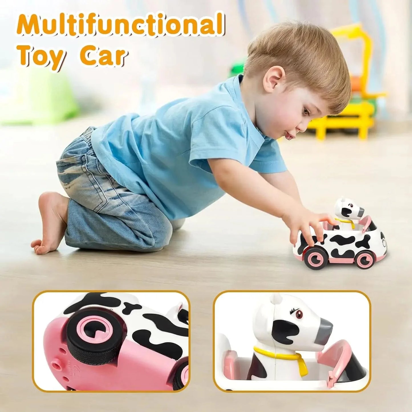 La Granja De Zenon Bartolito Pull Back Car Toy for Kids 1-3 Years