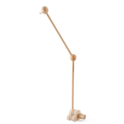 Wooden Baby Rattle Crib Mobile Holder for Newborns