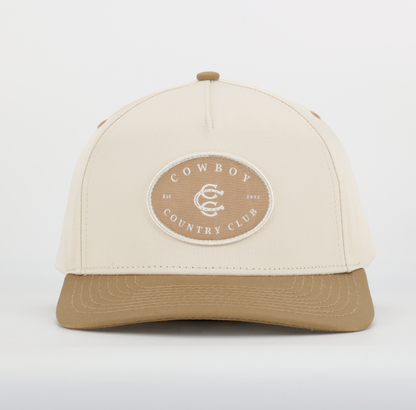 Two Tone Cotton Hat Brown