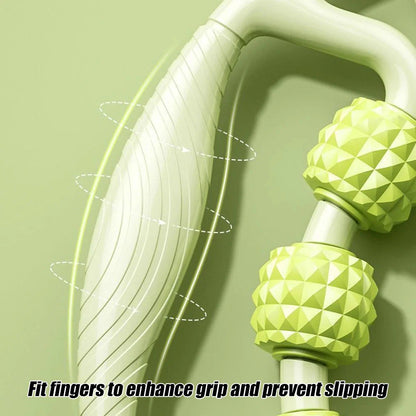 Handheld Massage Roller for Neck, Legs & Deep Tissue Muscle Relief