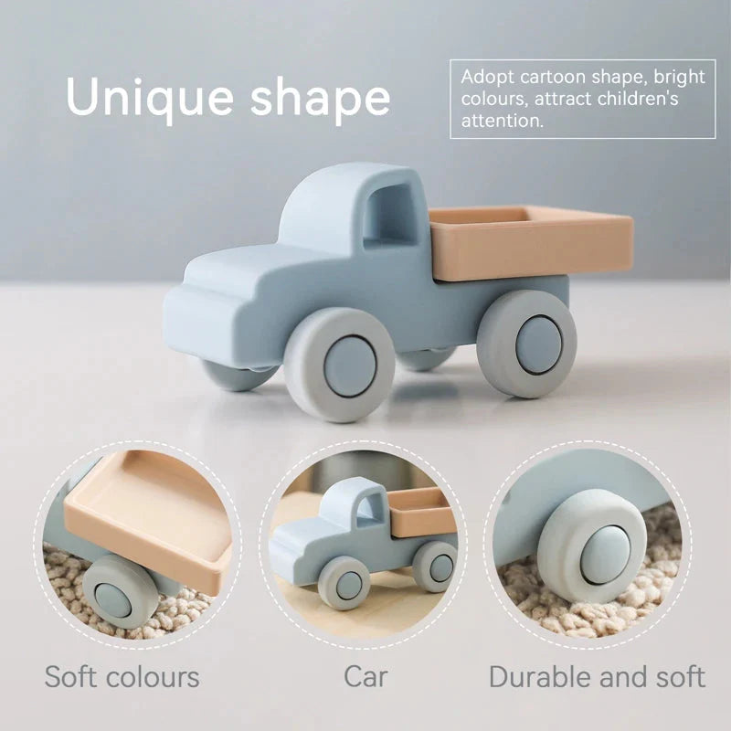 Baby Silicone Car Teether Toy Montessori Educational 0-12 Months