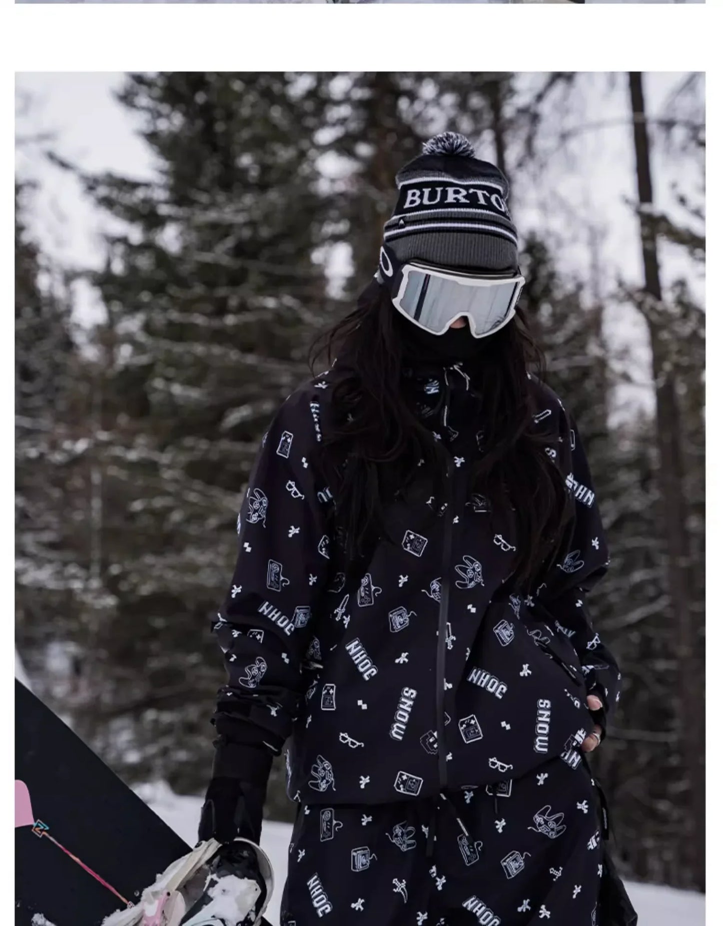 JOHN SNOW Ski Suit Set Windproof Waterproof Warm Women's Skiing Pants