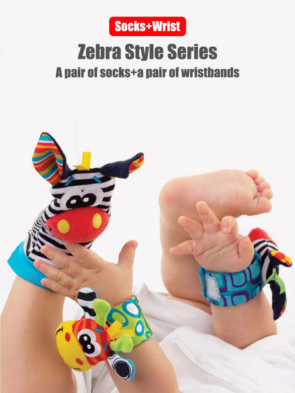 Baby Wrist Rattle Socks Sensory Educational Toys Set