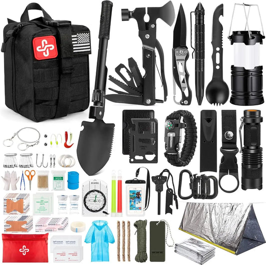 250-Piece Outdoor Survival Kit with First Aid