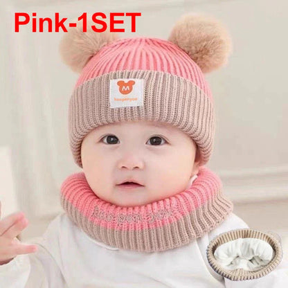 Cute Winter Kids Hats for Girls & Boys Soft Wool Fleece Ear Protection