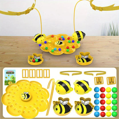 Little Bumblebee Fishing Puzzle Board Game - Interactive Educational Toy for Kids & Family Fun